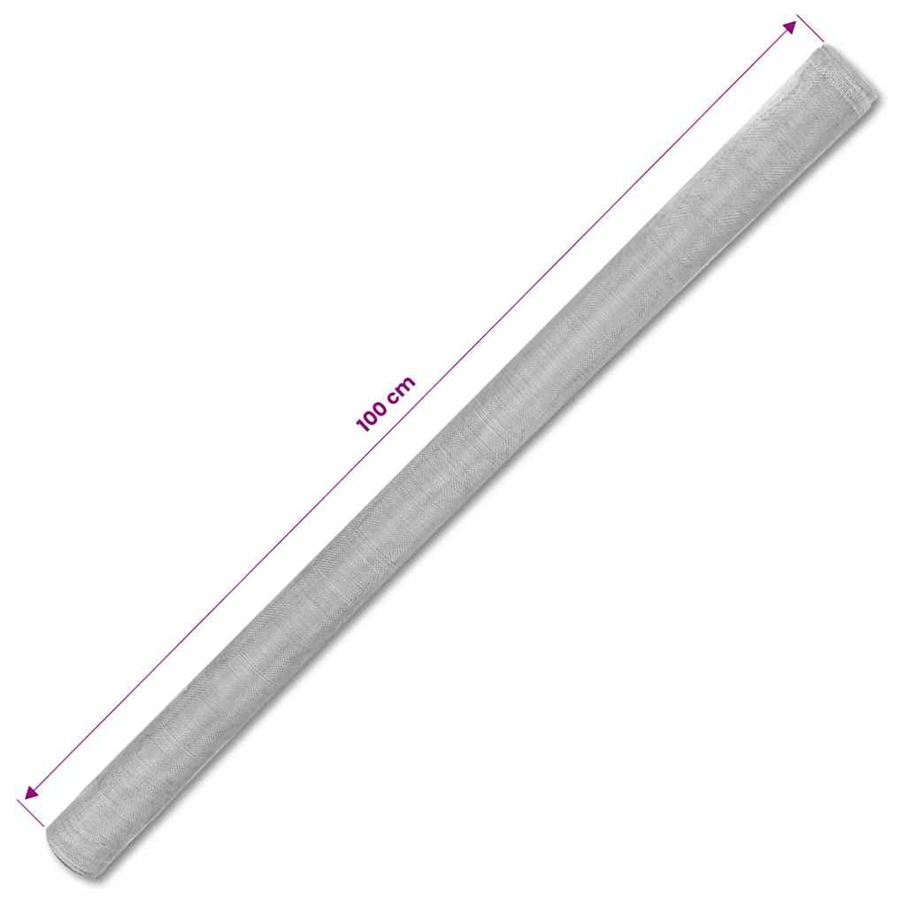 Aluminum Mesh Screen 39.4"x196.9" Silver G772