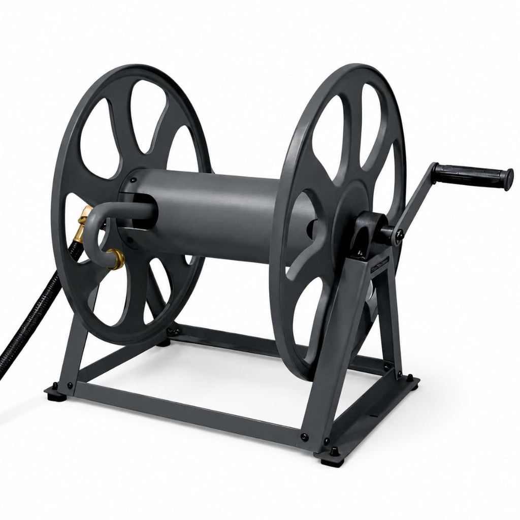 200ft Heavy Duty Metal Floor and Wall Mounted Hose Reel K81301