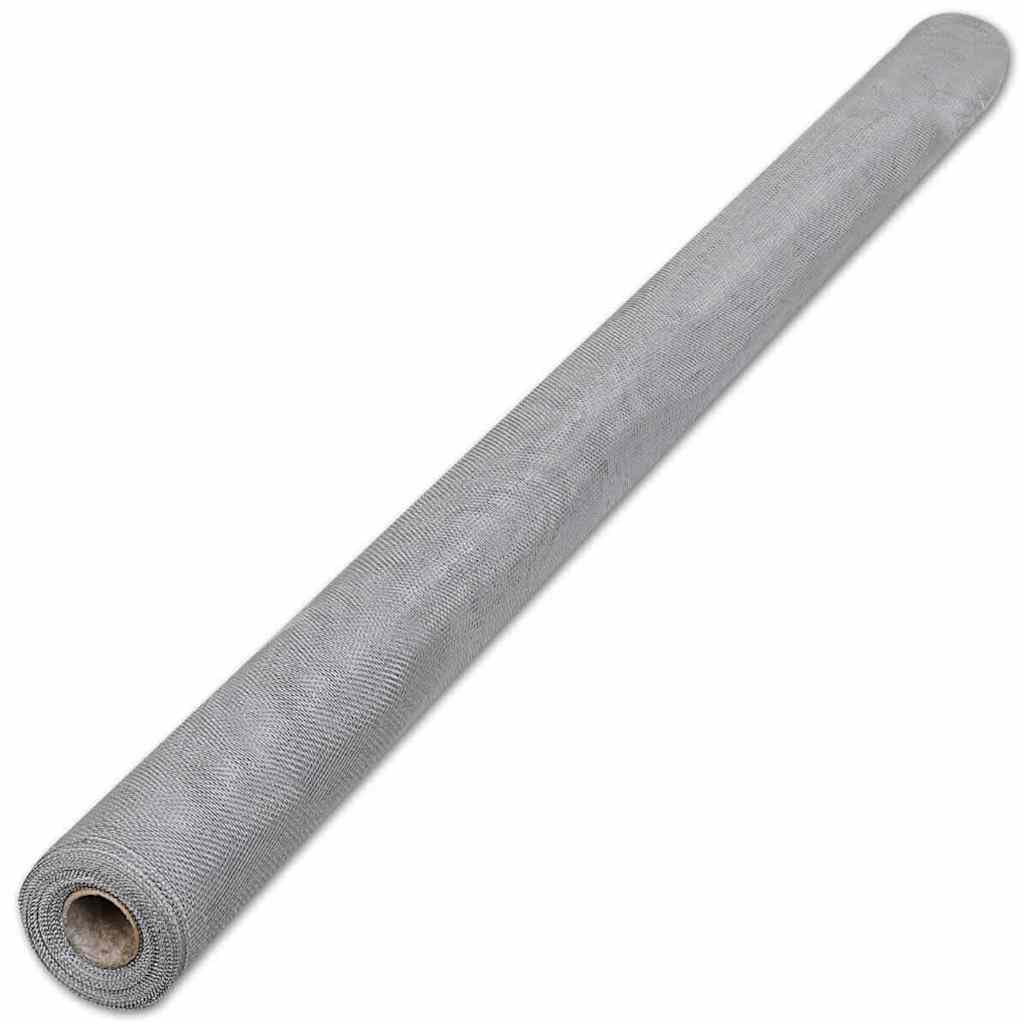 Aluminum Mesh Screen 39.4"x196.9" Silver G772