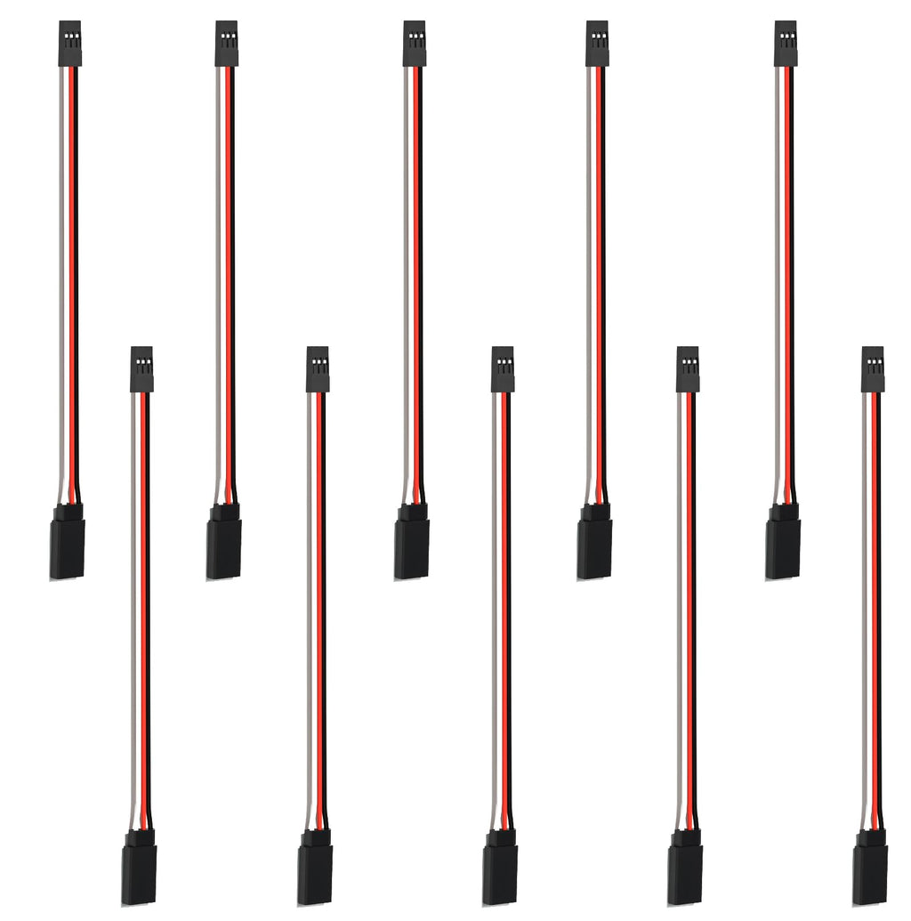 150mm 3 Pin Servo Extension Cable Y Connector 10-Pack N8003