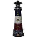 15" Tall Waterproof Resin Lighthouse Lamp with 360° Rotating LED Q994