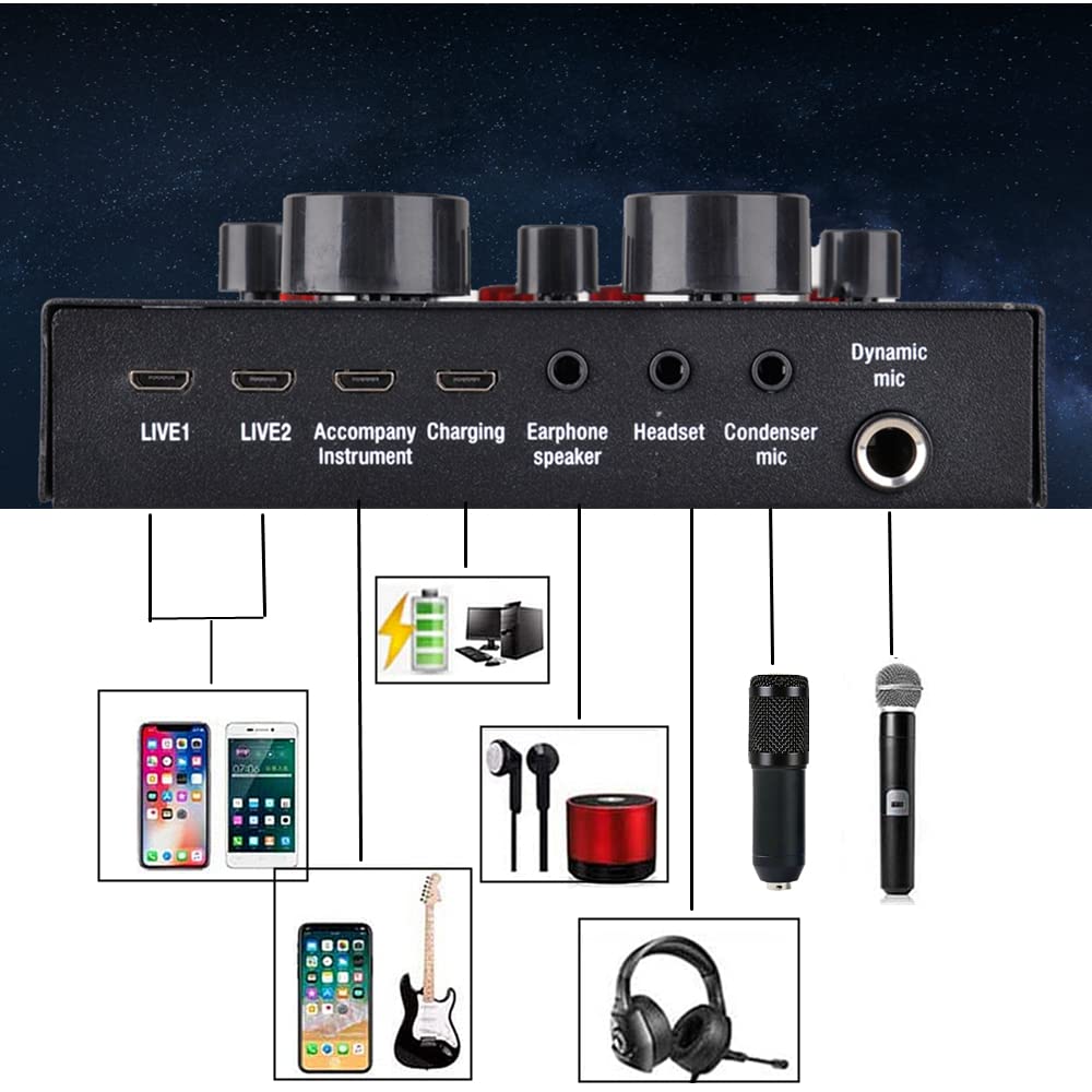 Condenser Microphone Bundle with Voice Changer X1670