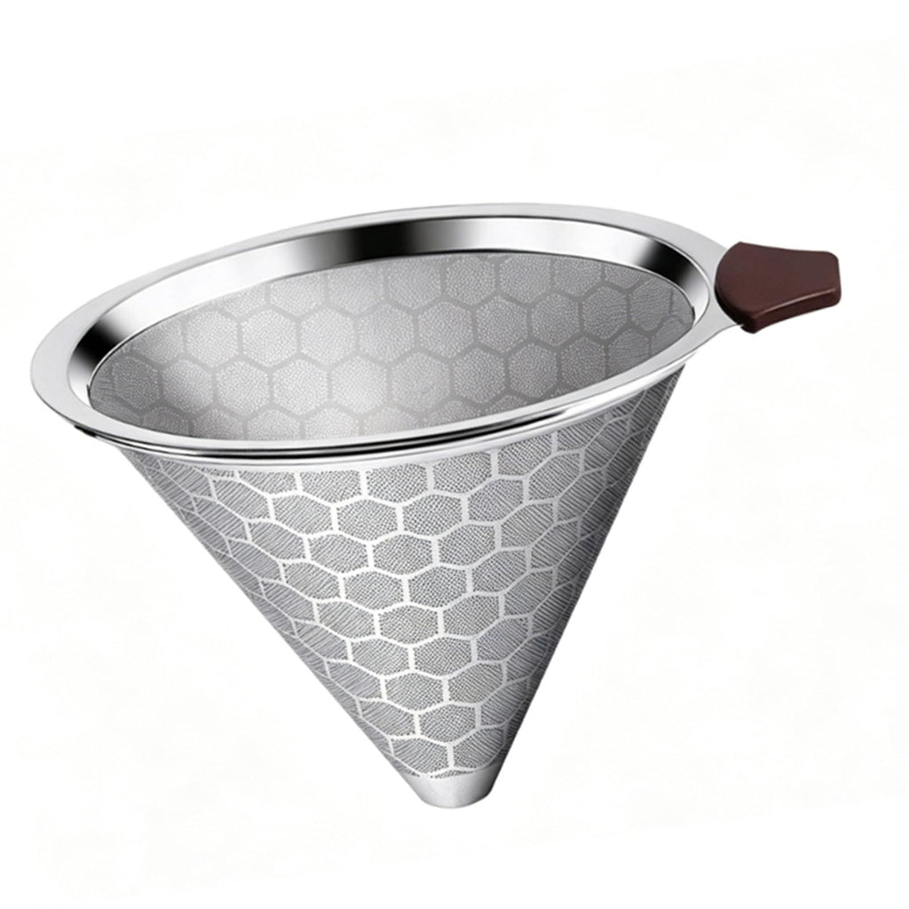 Reusable Stainless Steel Cone Coffee Filter O7595