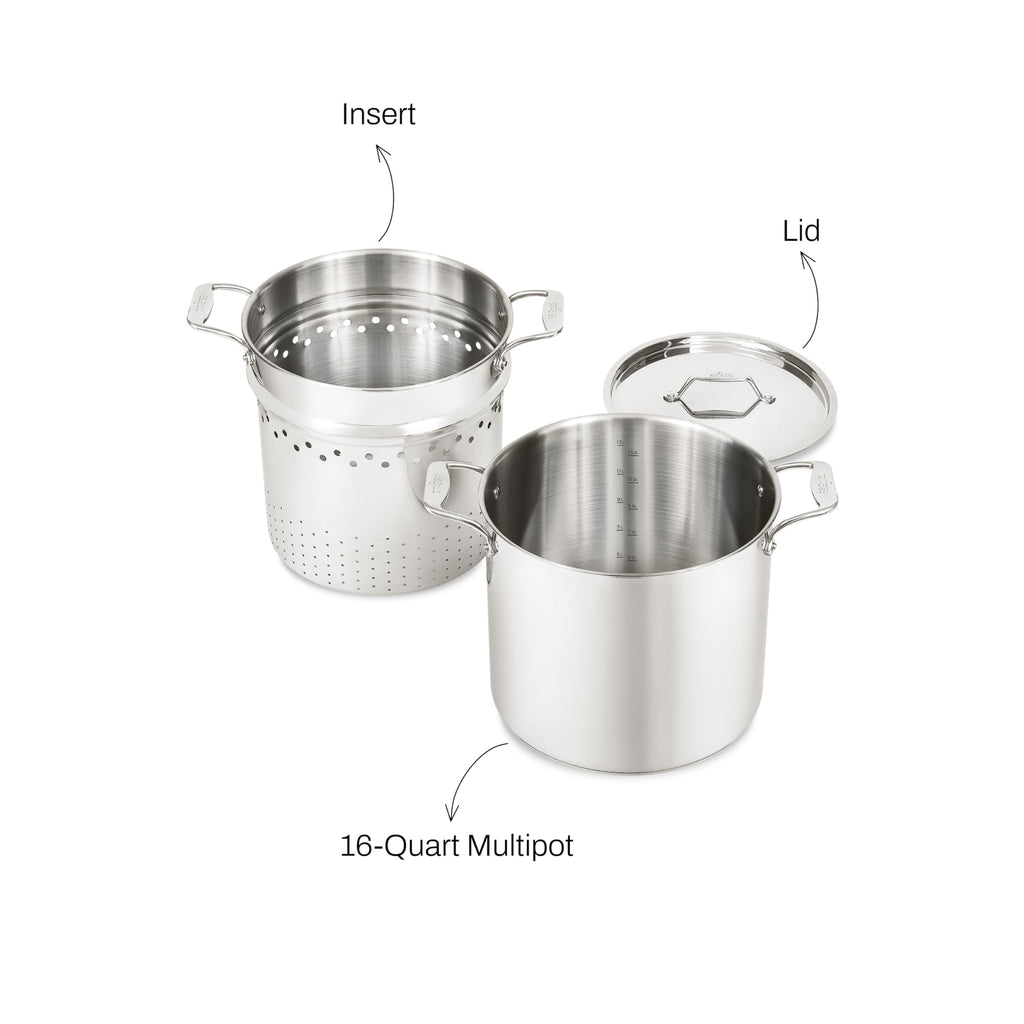 16 Qt Multipot with Strainer Insert & Lid B296