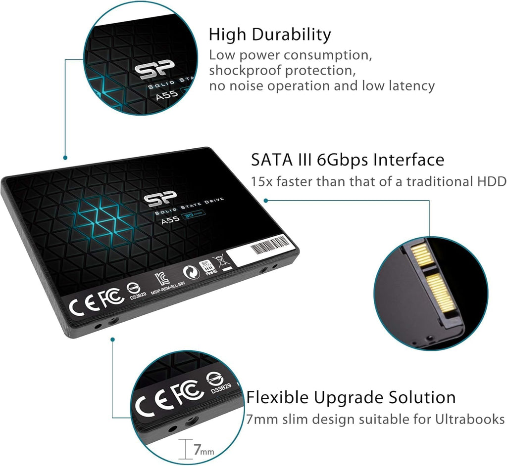 1TB 3D NAND SATA III 2.5" Internal Solid State Drive G462