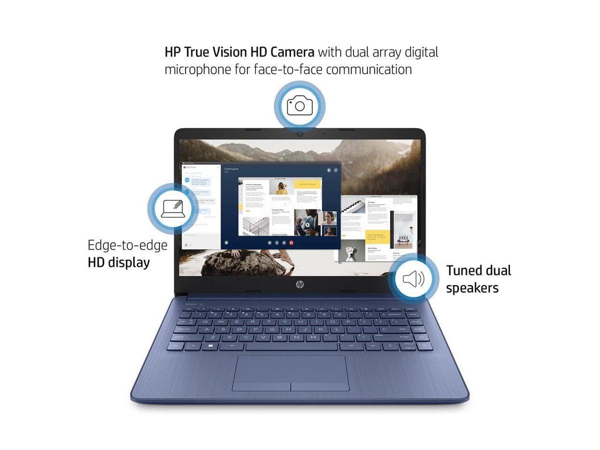 14" HD Laptop, Intel Celeron N4120, 4GB RAM, 64GB eMMC, Windows 11 Home F833