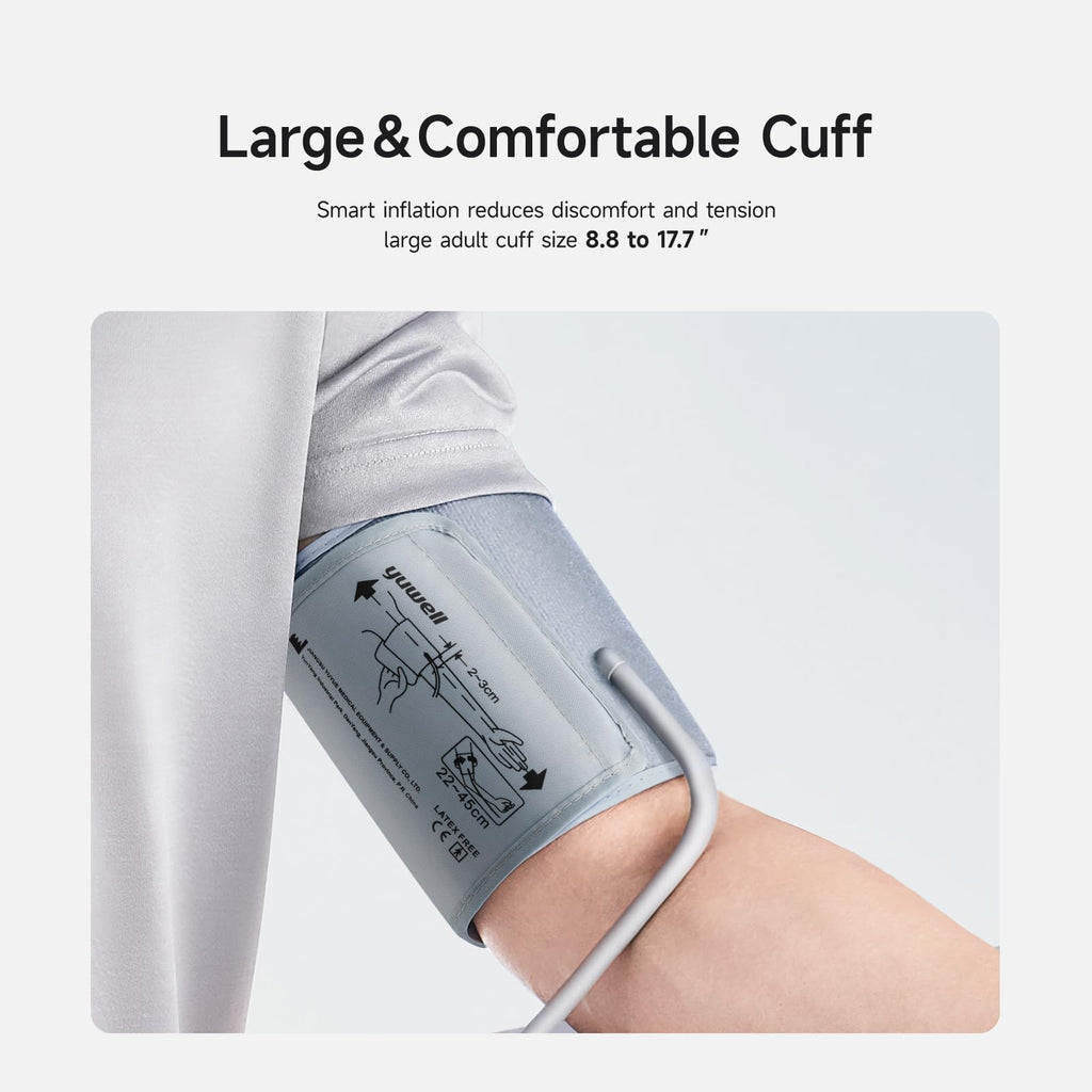 Upper Arm Blood Pressure Monitor with Large Cuff and Large Display T82847