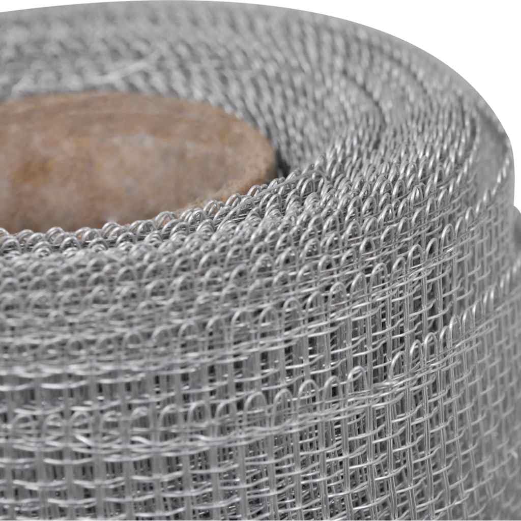 Aluminum Mesh Screen 39.4"x196.9" Silver G772
