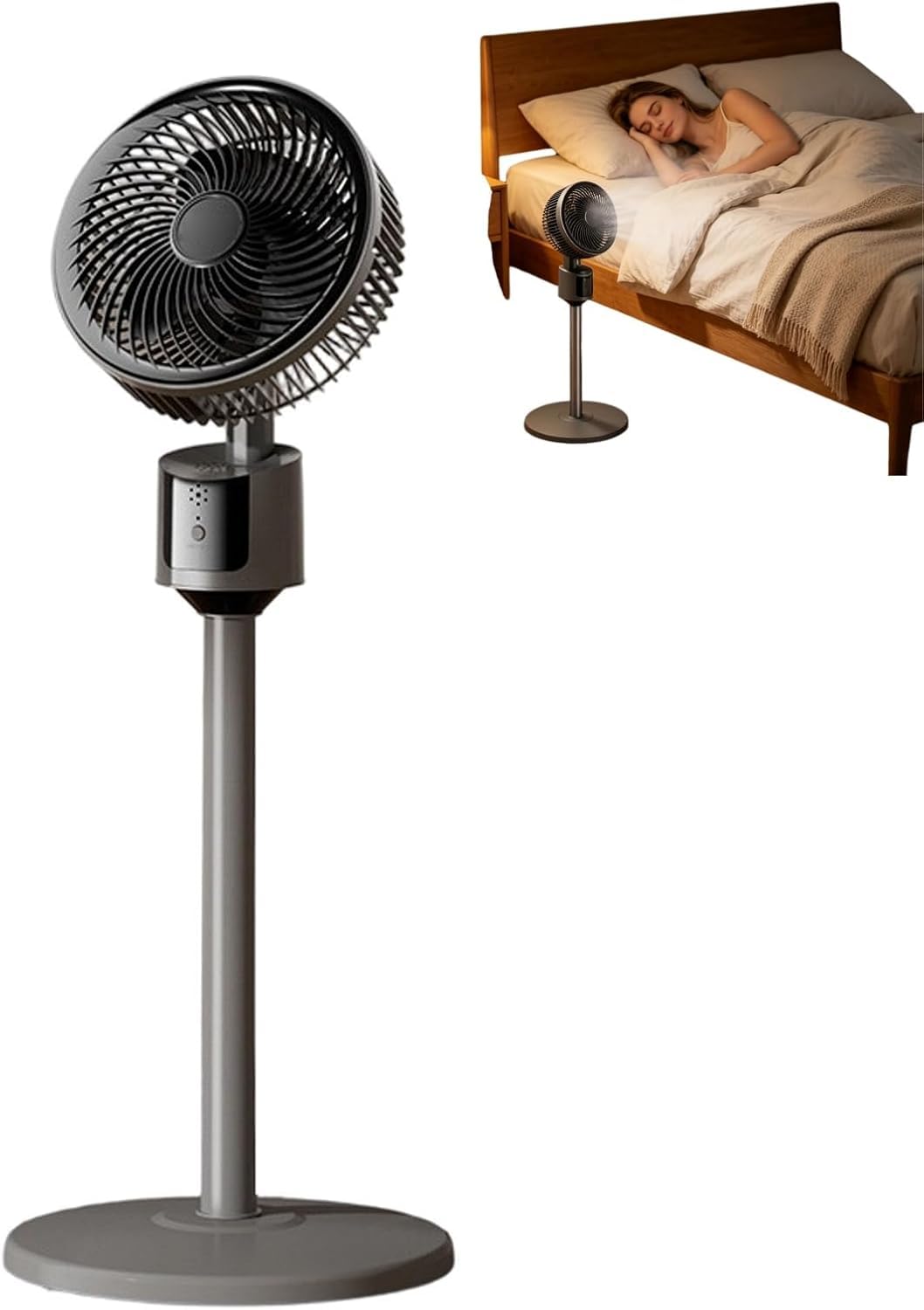 Standing Fan with 90° Oscillation, 3 Speeds, Adjustable Height L17599