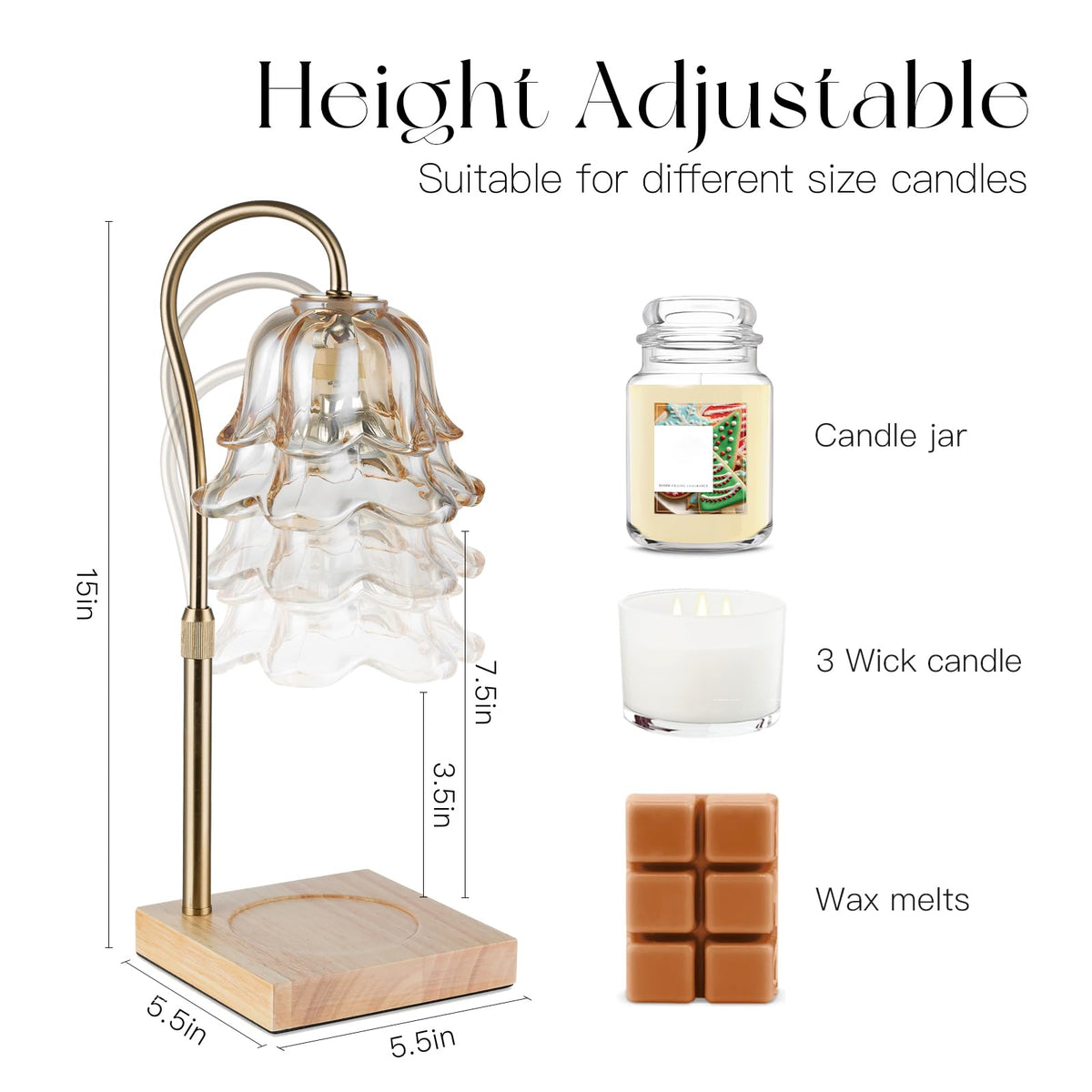 Candle Warmer Lamp with Timer H864384