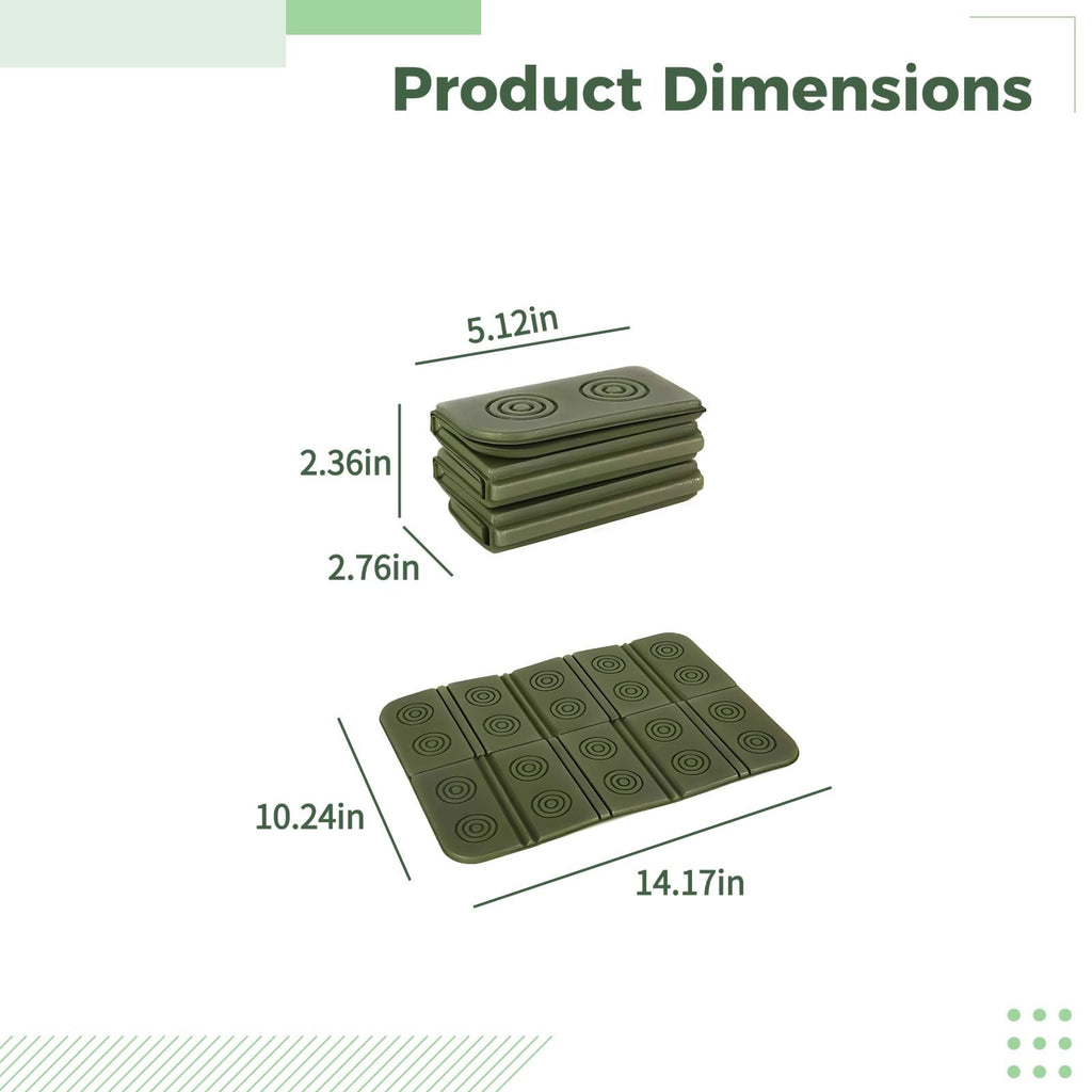 2 Pcs Waterproof Foam Camping Mat and Seat Cushion S5745