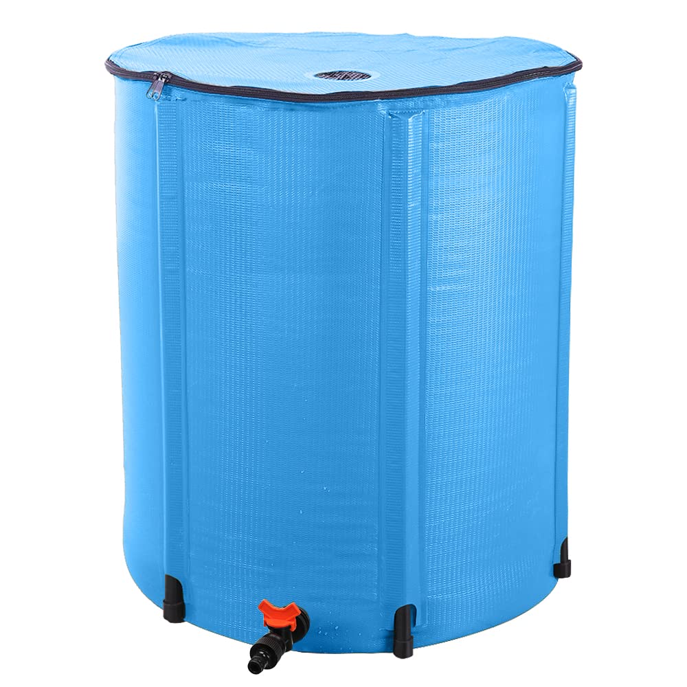 50 Gallon Blue Collapsible Rain Barrel D4964