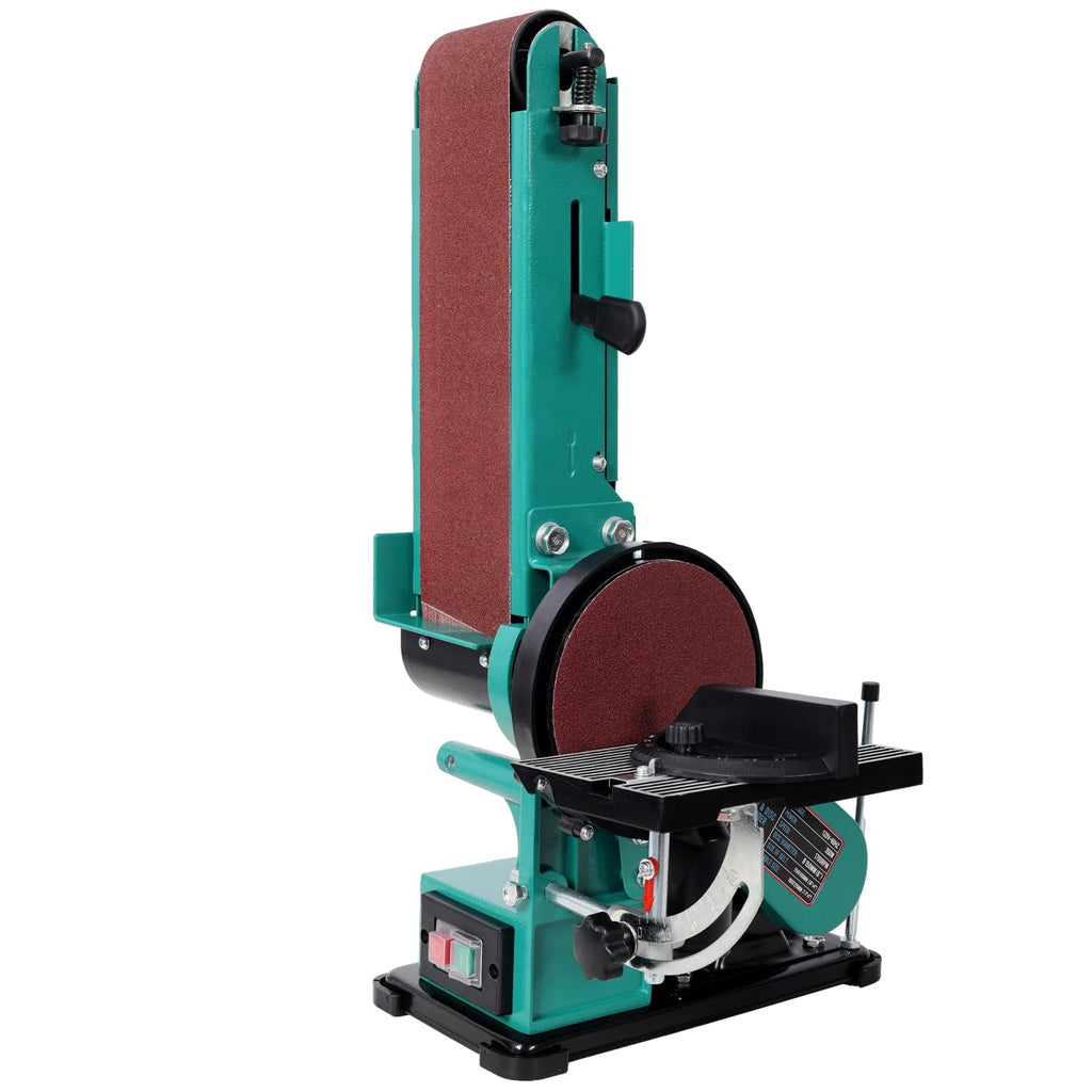 4" x 36" Belt Sander 6" Disc Polisher Grinder Steel Green High-Torque Power Tool Y536