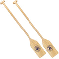 4 ft Wooden Canoe Paddles with Ergonomic Grip P1106