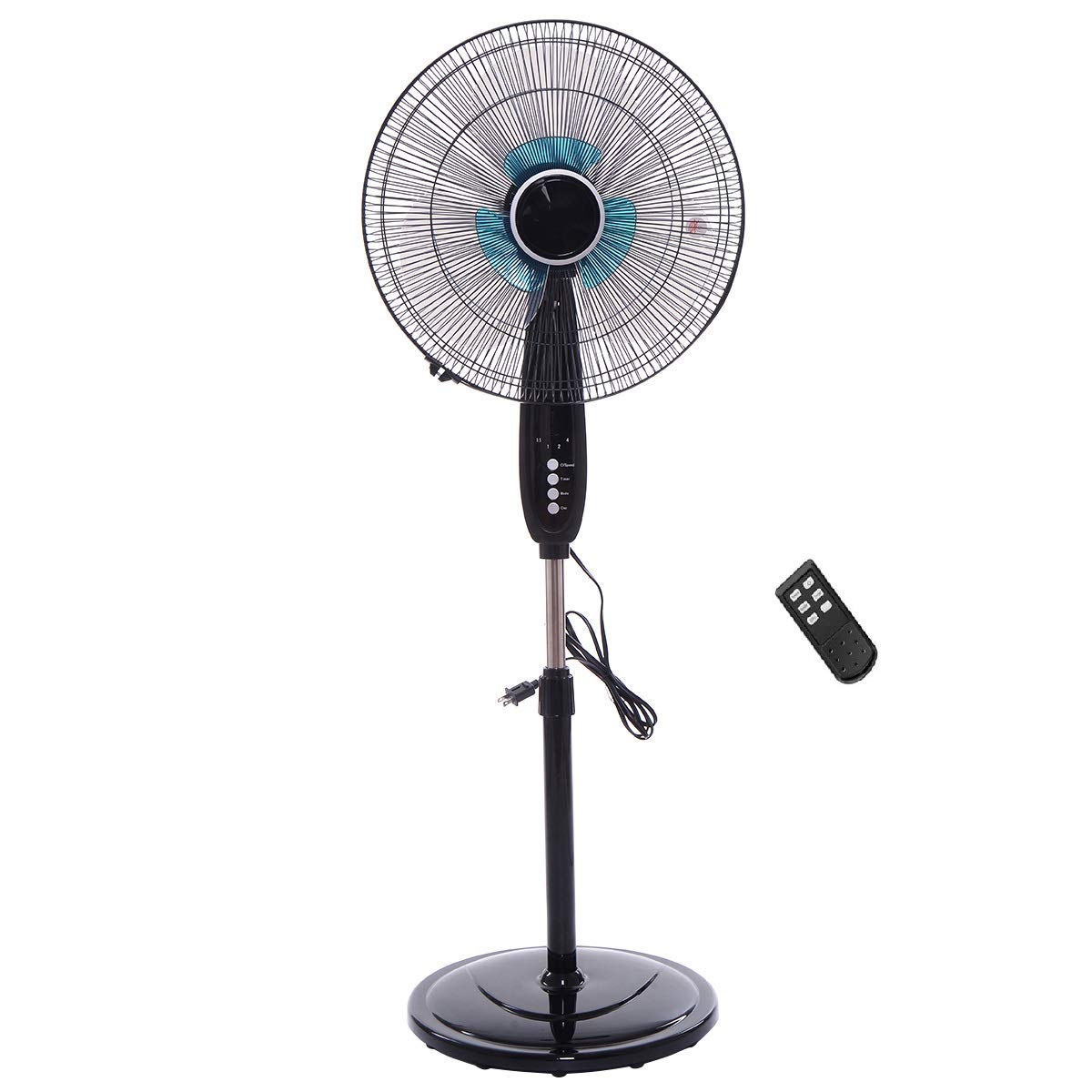 16" Oscillating Pedestal Fan with Remote Control P1490