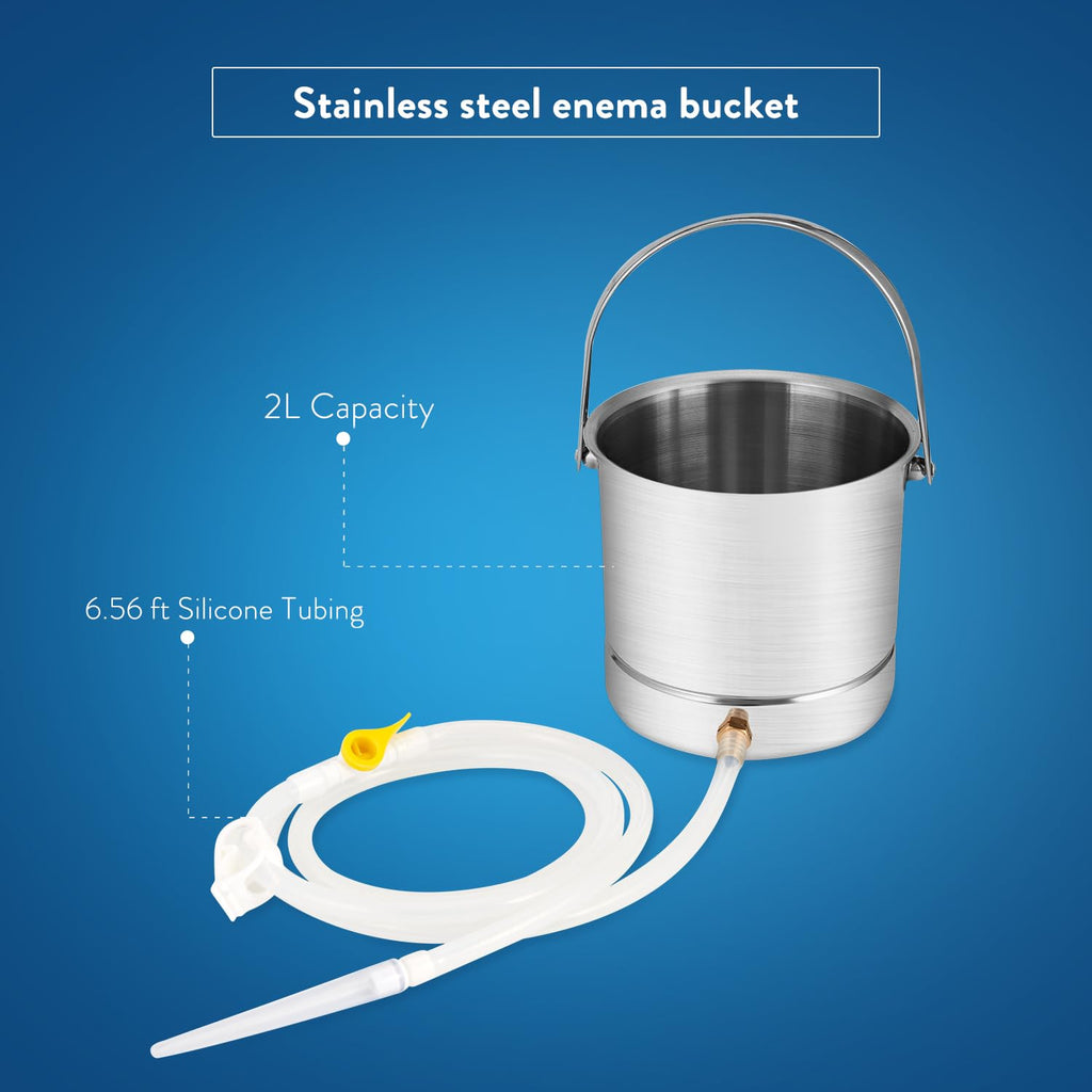 Coffee Enema Bucket Kit Stainless Steel 1.8 Quart Q376146