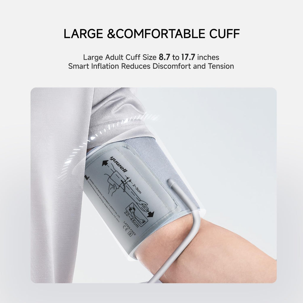Upper Arm Blood Pressure Monitor with Large Cuff and Large Display T82847