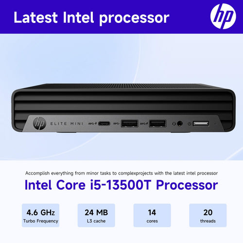 13th Gen Intel 14-Core i5-13500T 16GB DDR5 RAM 256GB SSD Mini Desktop I581
