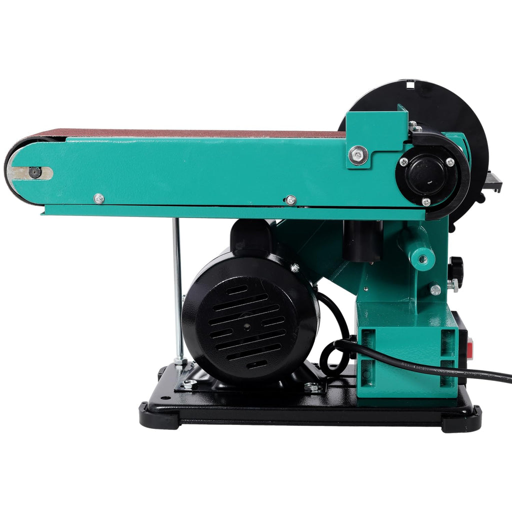 4" x 36" Belt Sander 6" Disc Polisher Grinder Steel Green High-Torque Power Tool Y536
