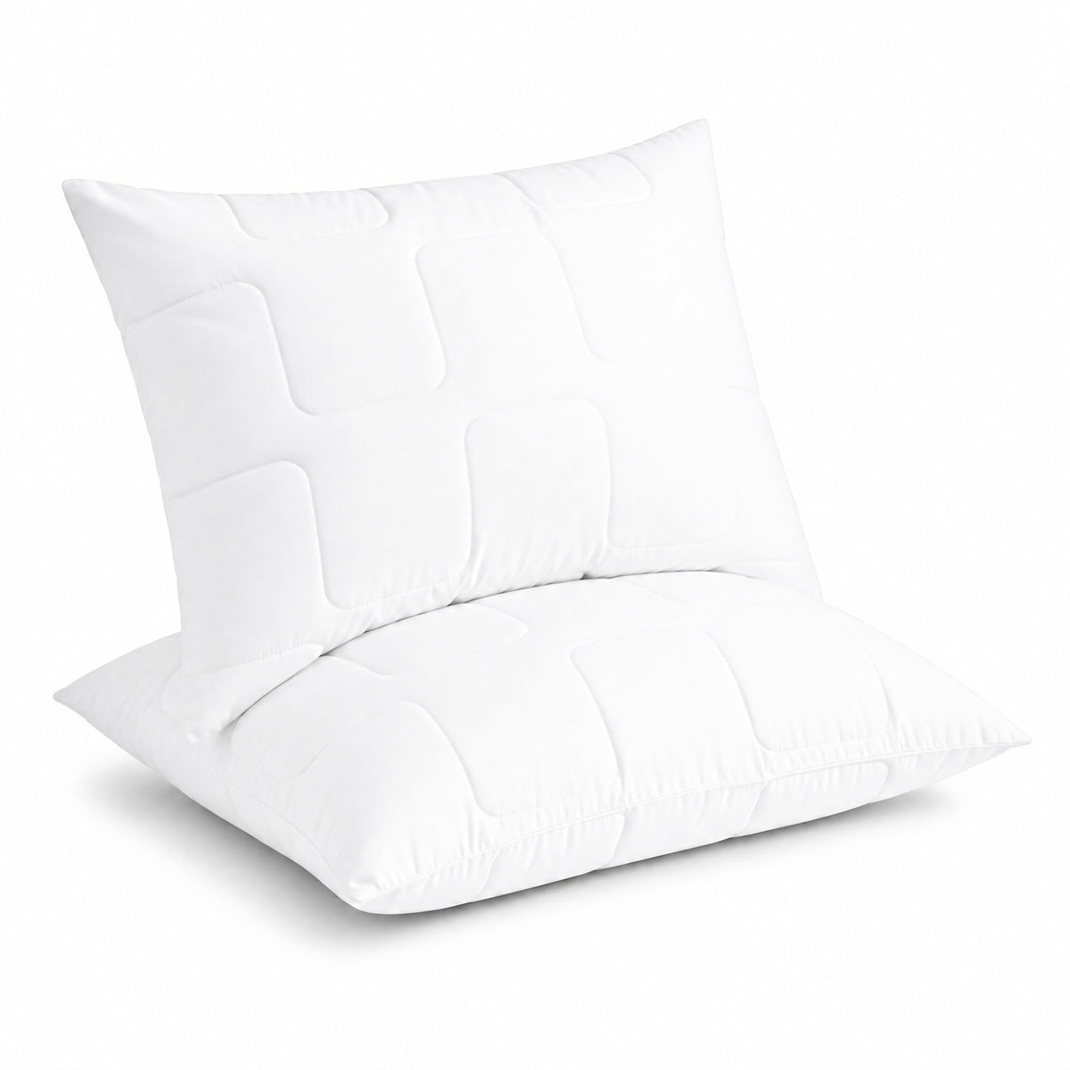 King Size White Cooling Down Alternative Pillows Set of 2 C80674