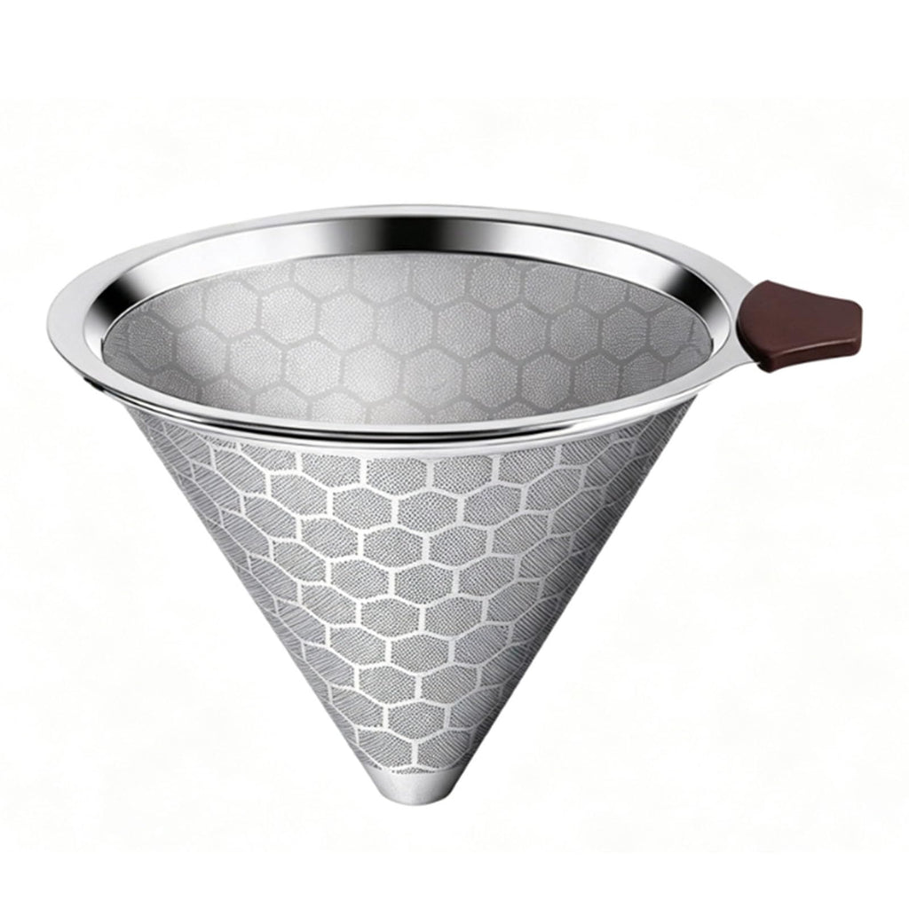 Reusable Stainless Steel Cone Coffee Filter O7595