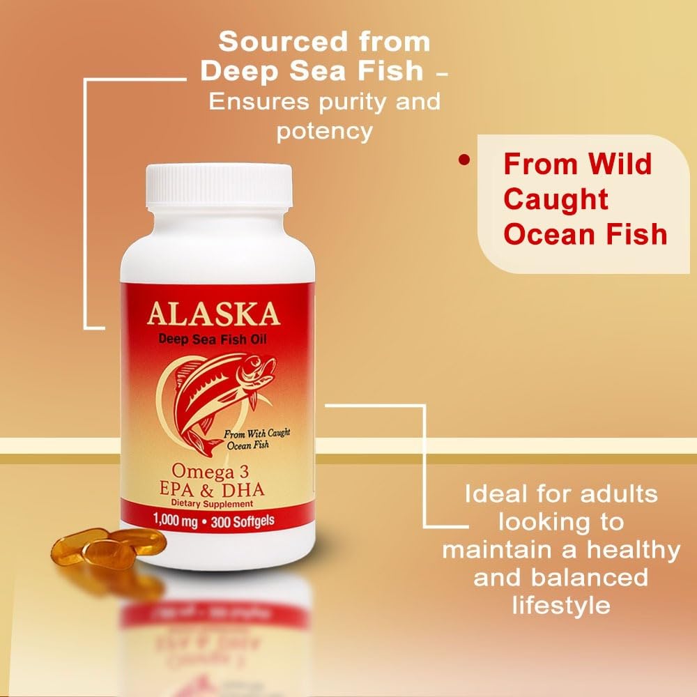 Omega 3 Fish Oil 1000mg 300 Softgels G99452