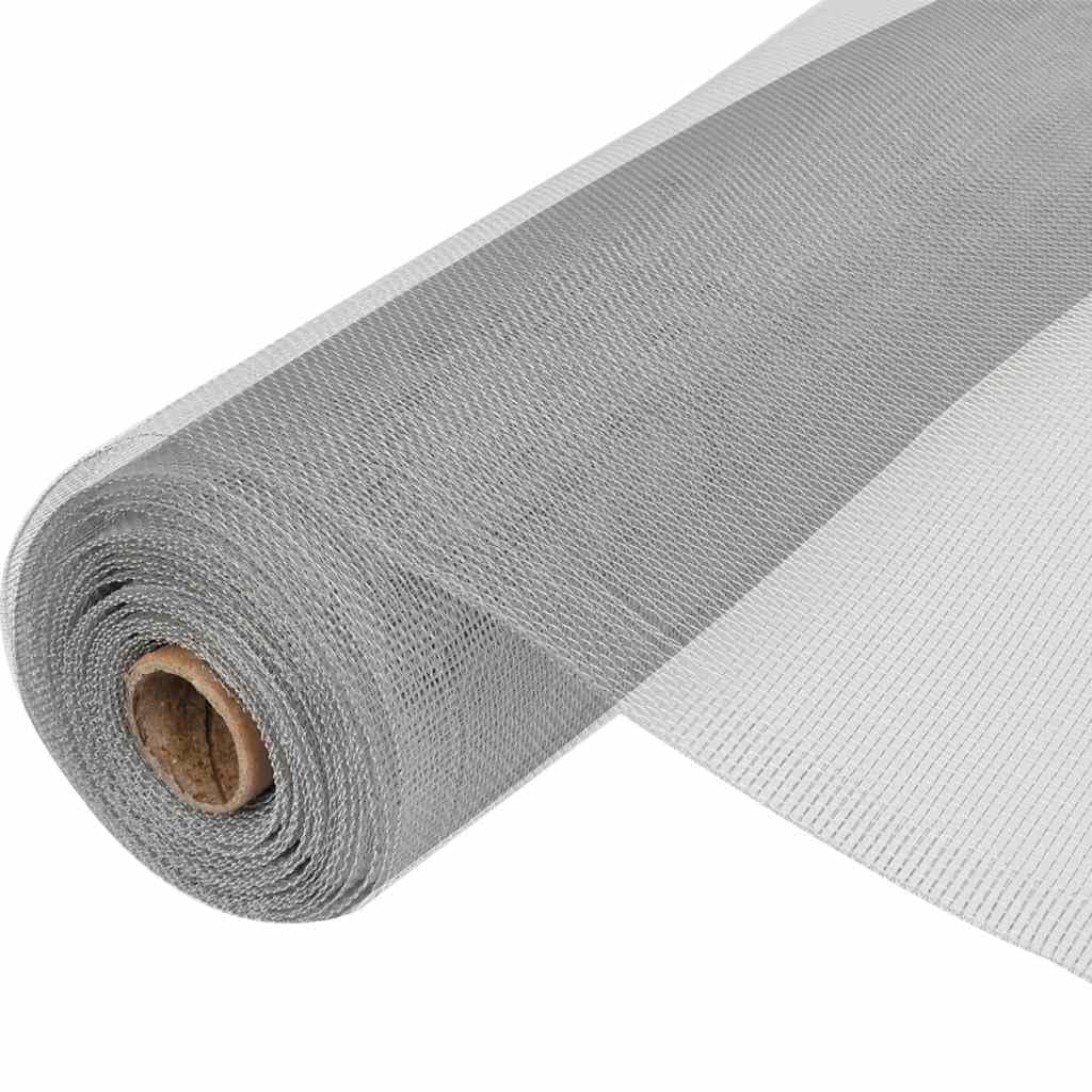 Aluminum Mesh Screen 39.4"x196.9" Silver G772