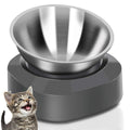 Stainless Steel Raised Cat Food Bowl Y240