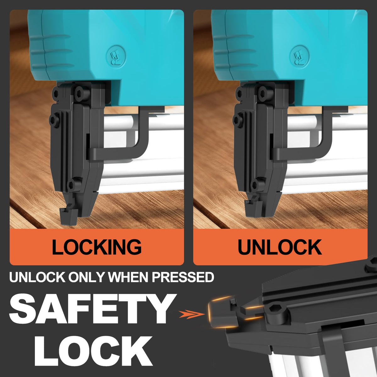 Cordless 21V 2 in 1 Brad Nailer and Staple Gun B219713