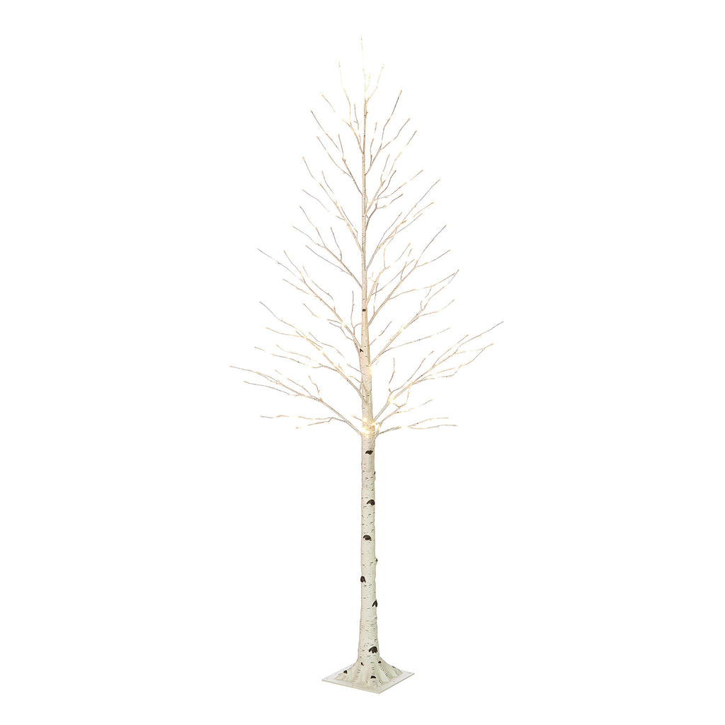 Lighted Birch Tree 8FT 240 Warm White Lights I7088