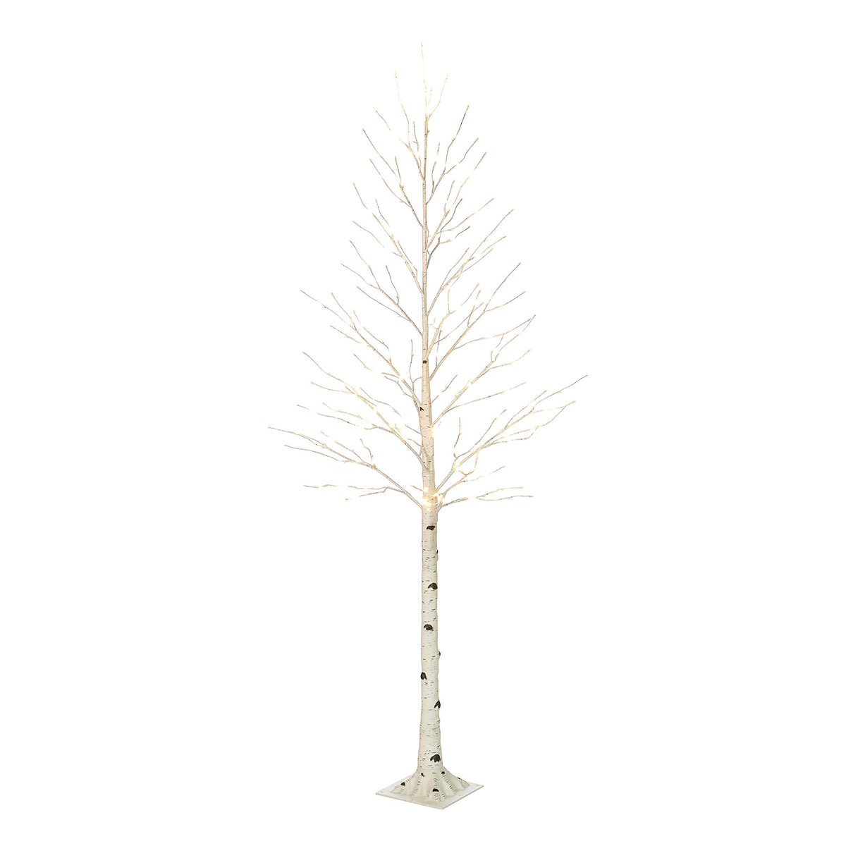 Lighted Birch Tree 8FT 240 Warm White Lights I7088