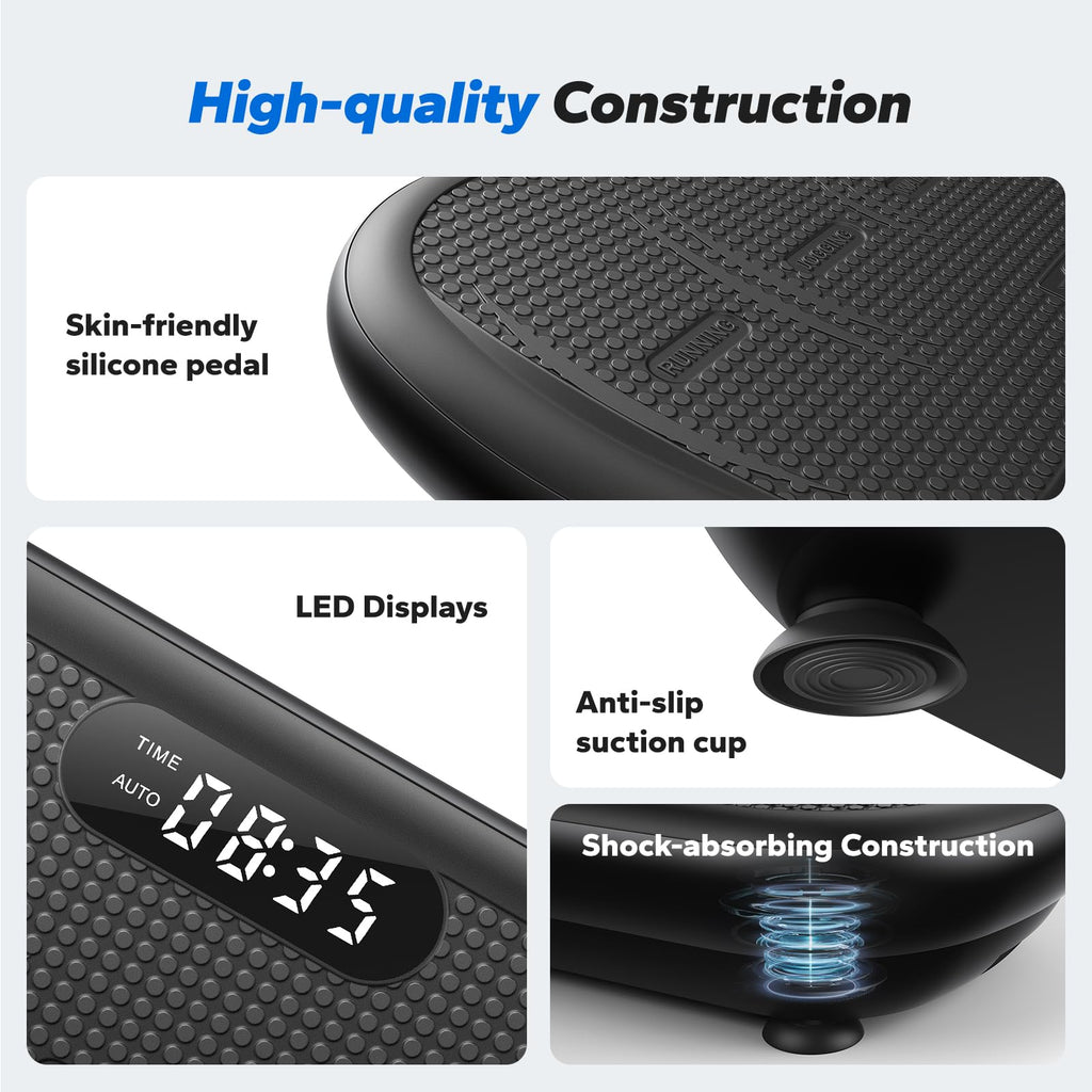 Vibration Plate Exercise Machine with 440lbs Capacity E3881