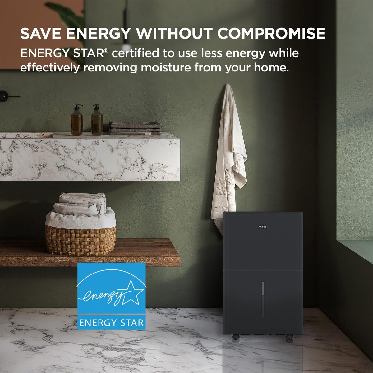 50-Pint Portable Smart Dehumidifier with Pump D373353