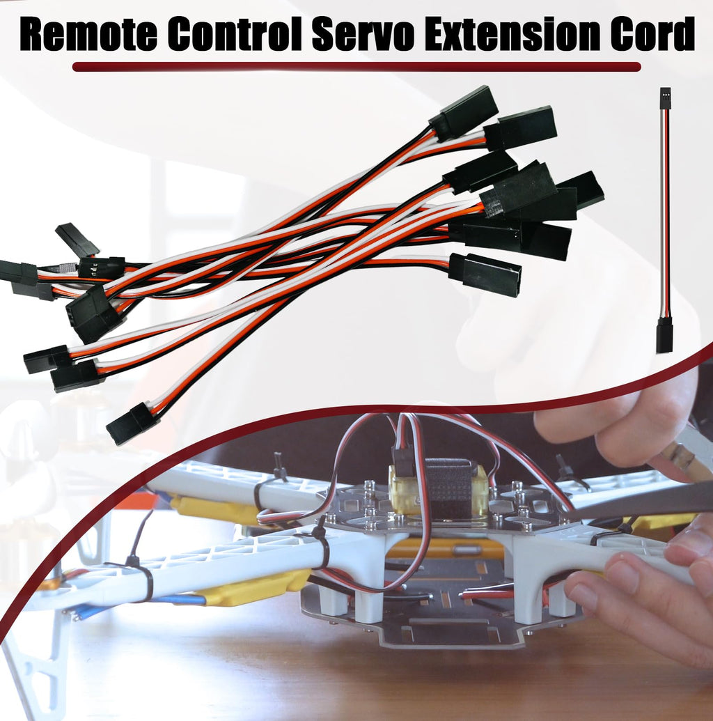 150mm 3 Pin Servo Extension Cable Y Connector 10-Pack N8003