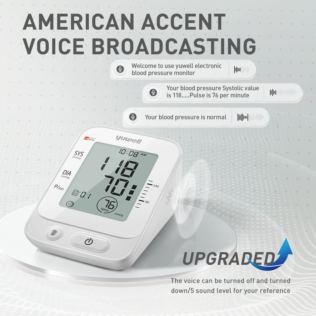 Upper Arm Blood Pressure Monitor with Large Cuff and Large Display T82847