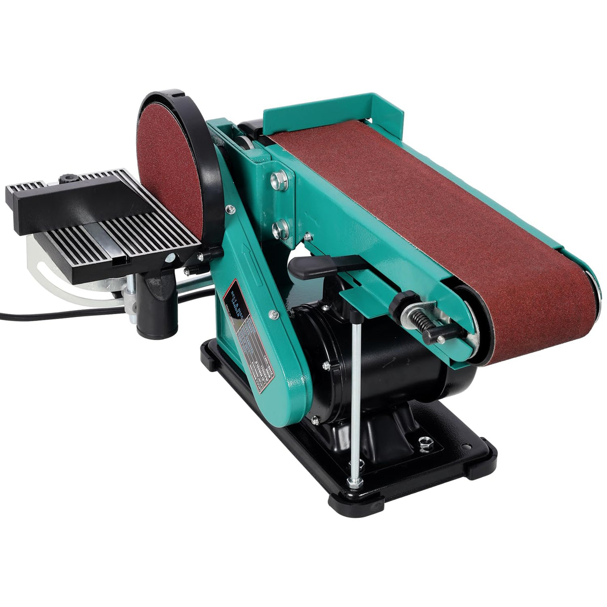 4" x 36" Belt Sander 6" Disc Polisher Grinder Steel Green High-Torque Power Tool Y536