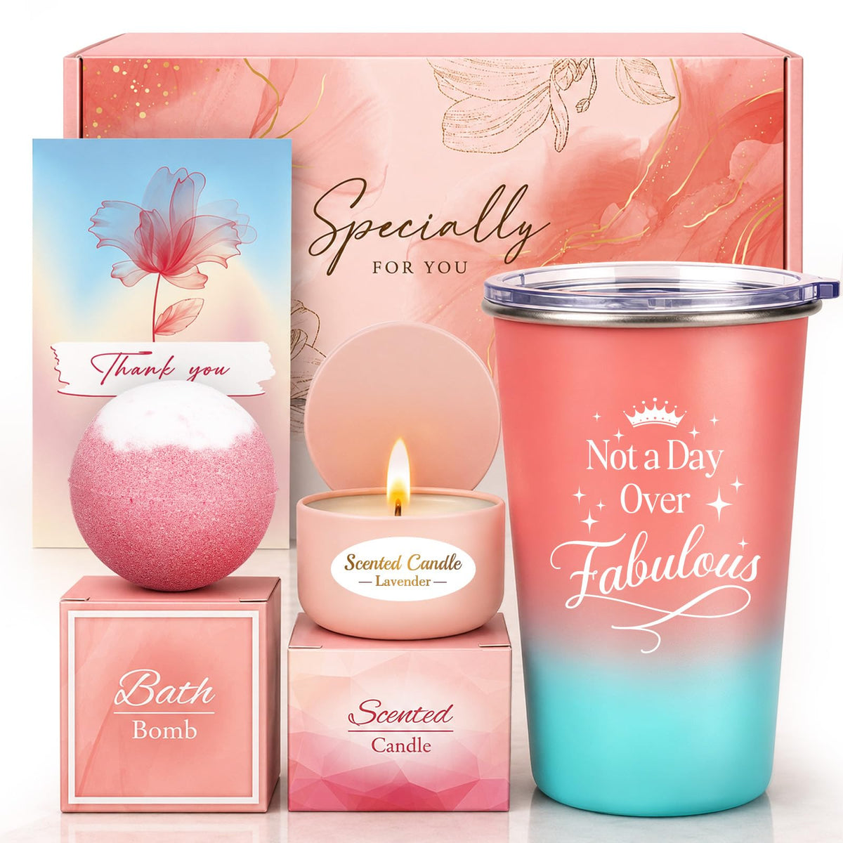 Pink Spa Gift Basket Set W459