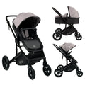 2-in-1 Foldable Baby Stroller with Extendable Canopy Q696770