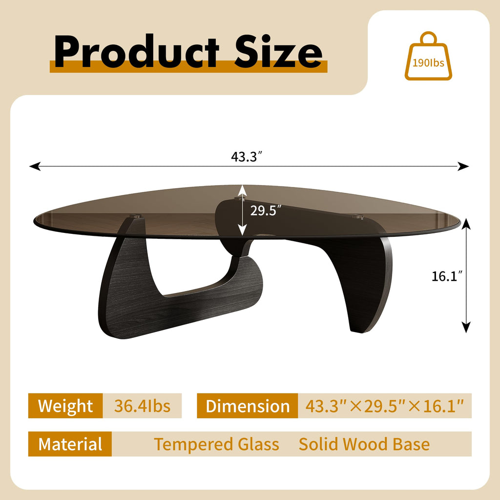 Mid Century Modern Triangle Coffee Table F8012