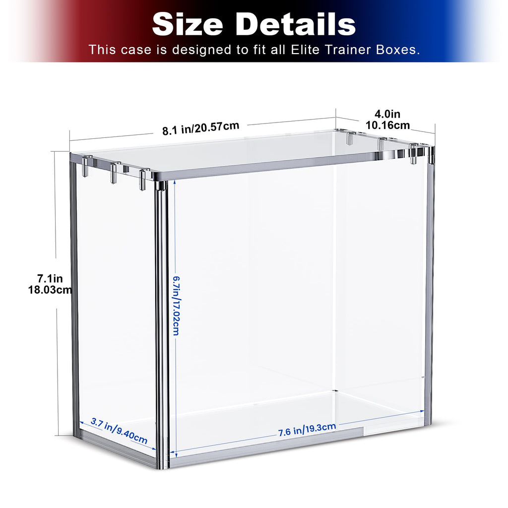 Clear Acrylic Display Boxes 3-Pack with Magnetic Lids D658031