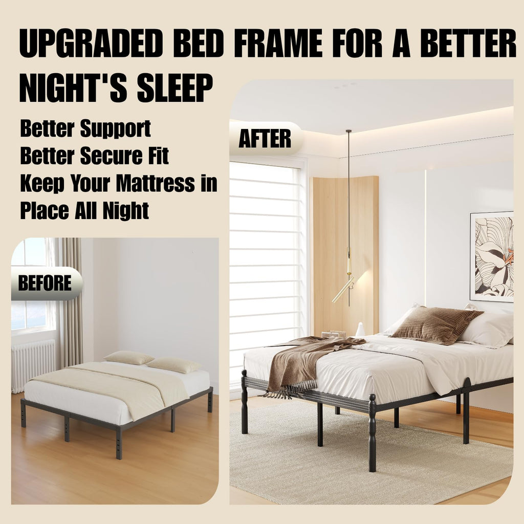 18" Metal Queen Platform Bed Frame V921432