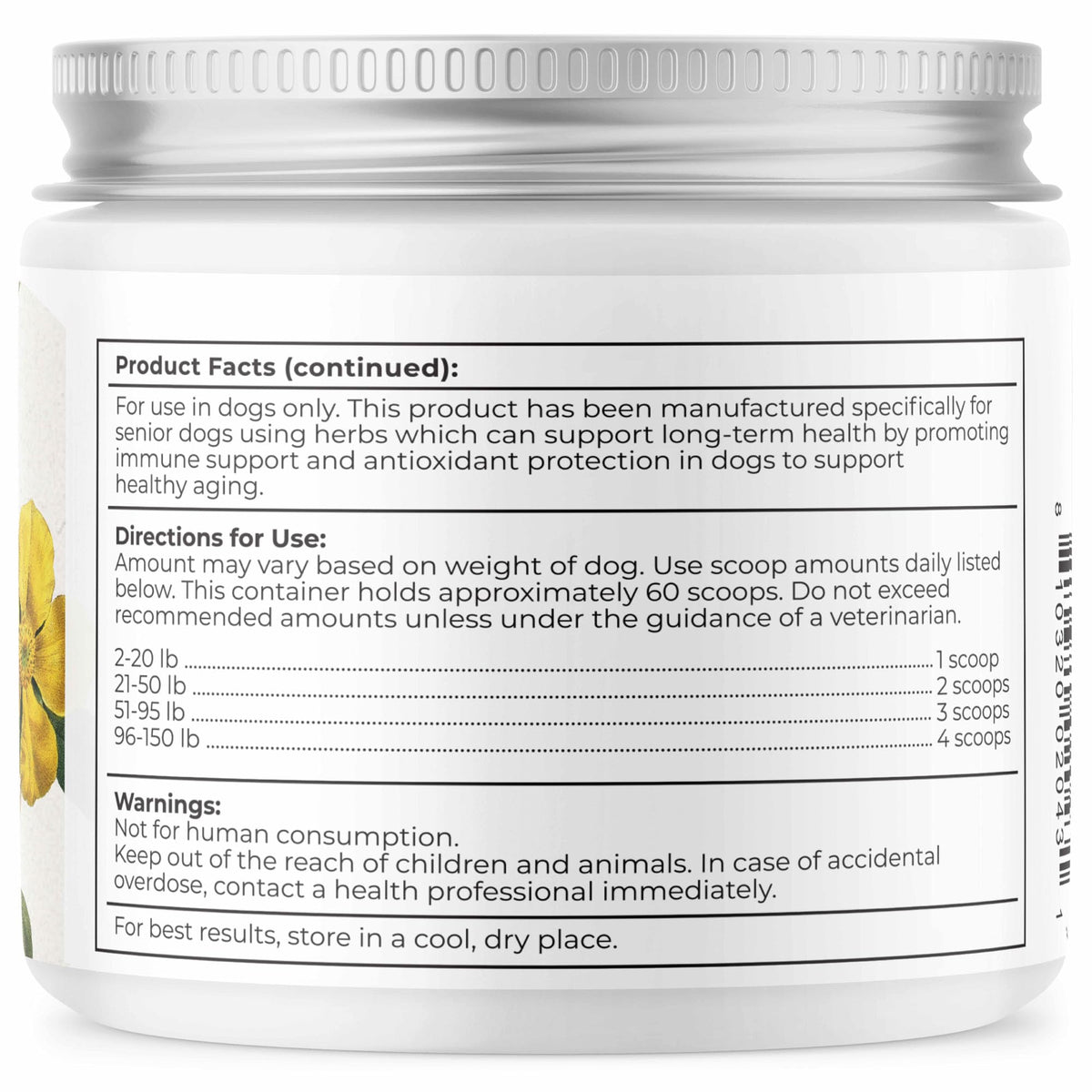 Herbal Supplement for Senior Dogs, 7 Oz F441