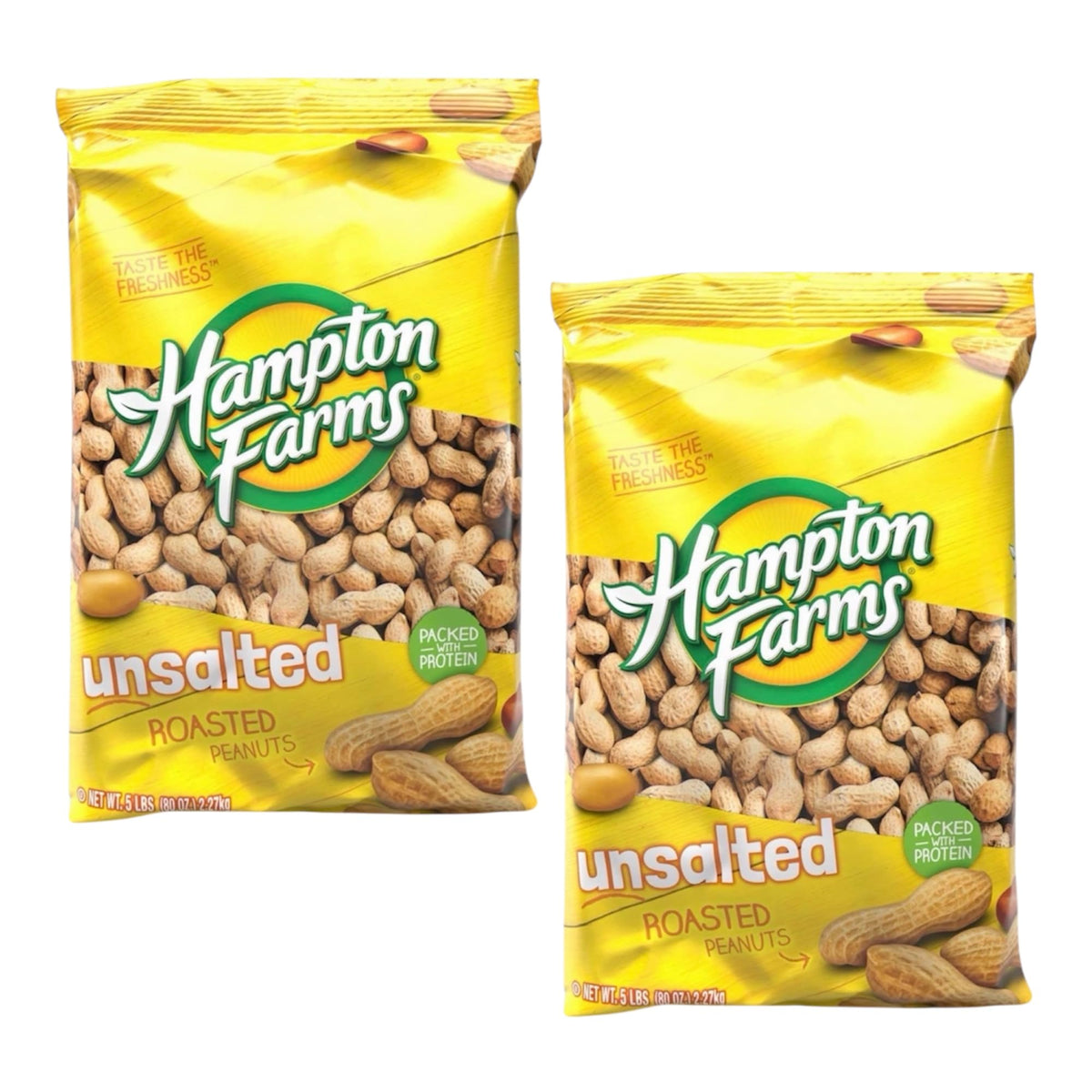 Unsalted In-Shell Peanuts 5 lb Bag Pack of 2 T578