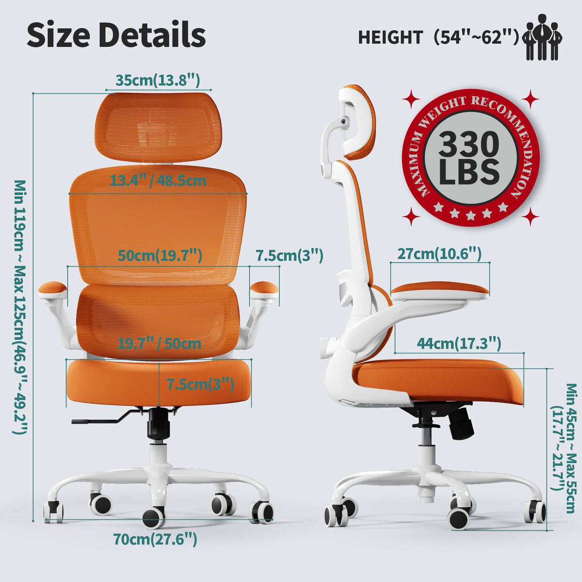 Ergonomic Office Chair with Lumbar Support Q56745