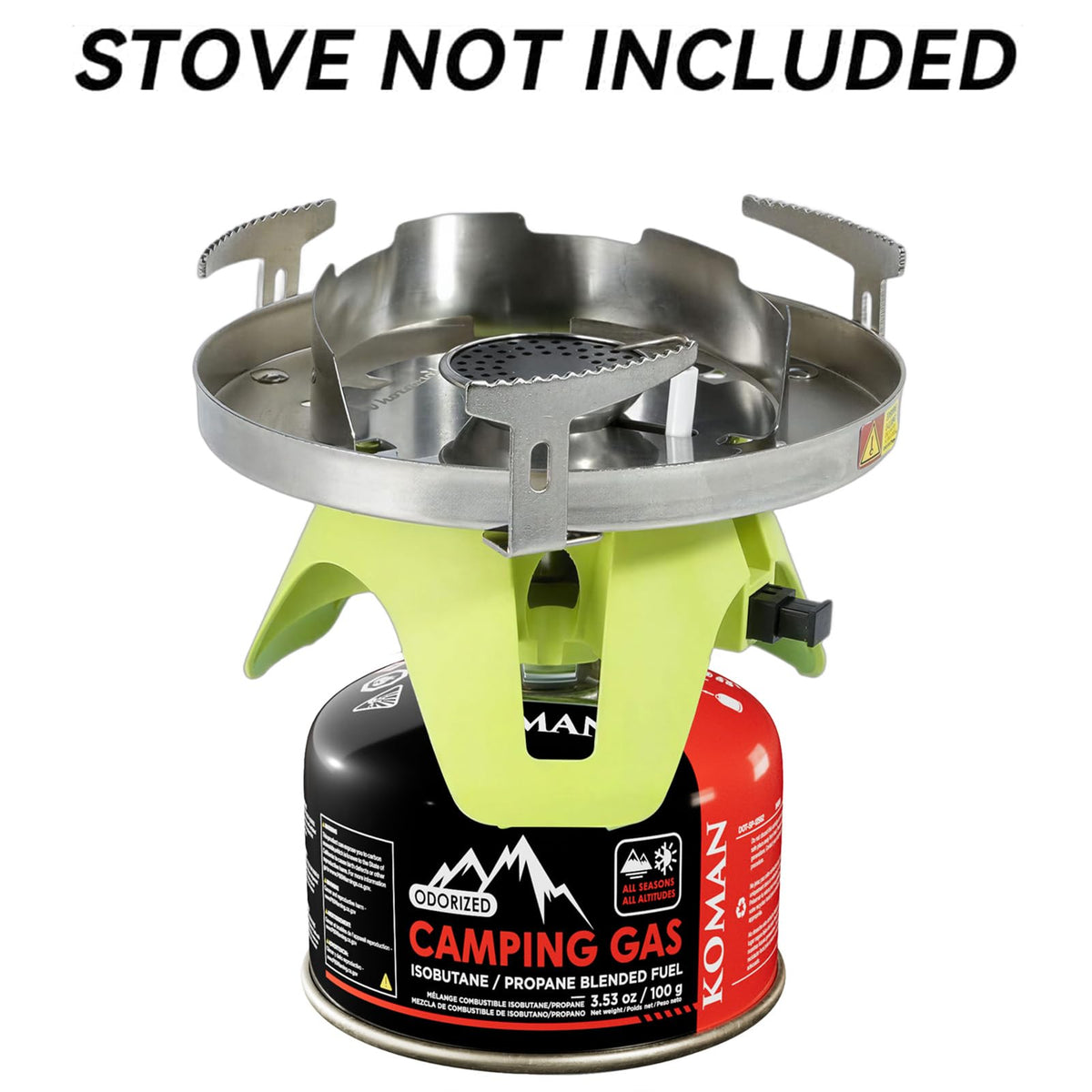 Isobutane Butane Propane Blend Camping Fuel Canister 4 Pack T753163