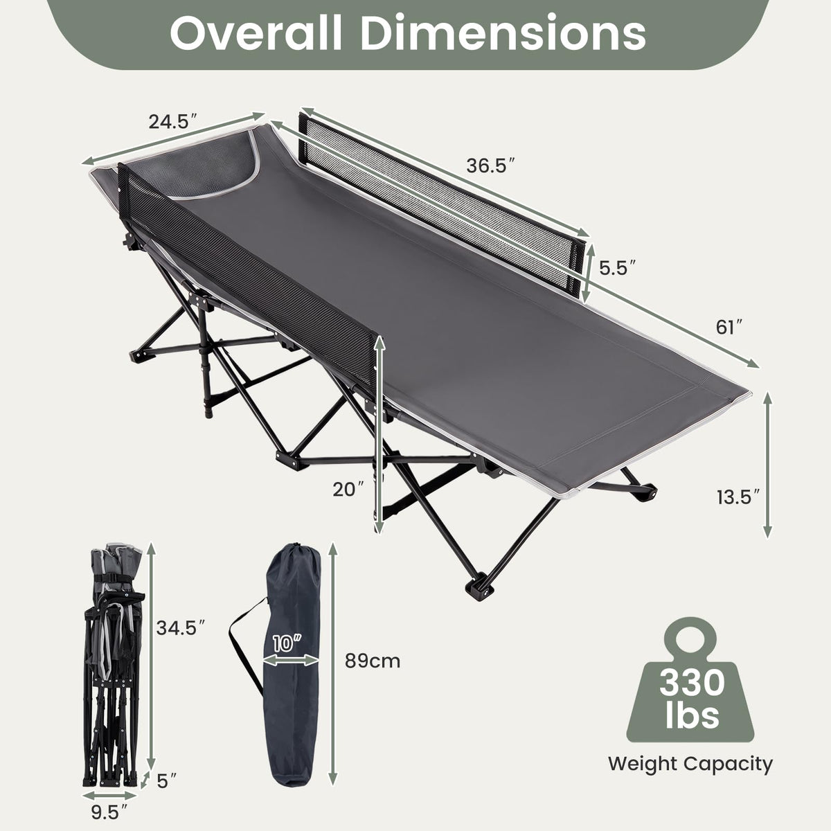 Foldable Kids Cot U614562