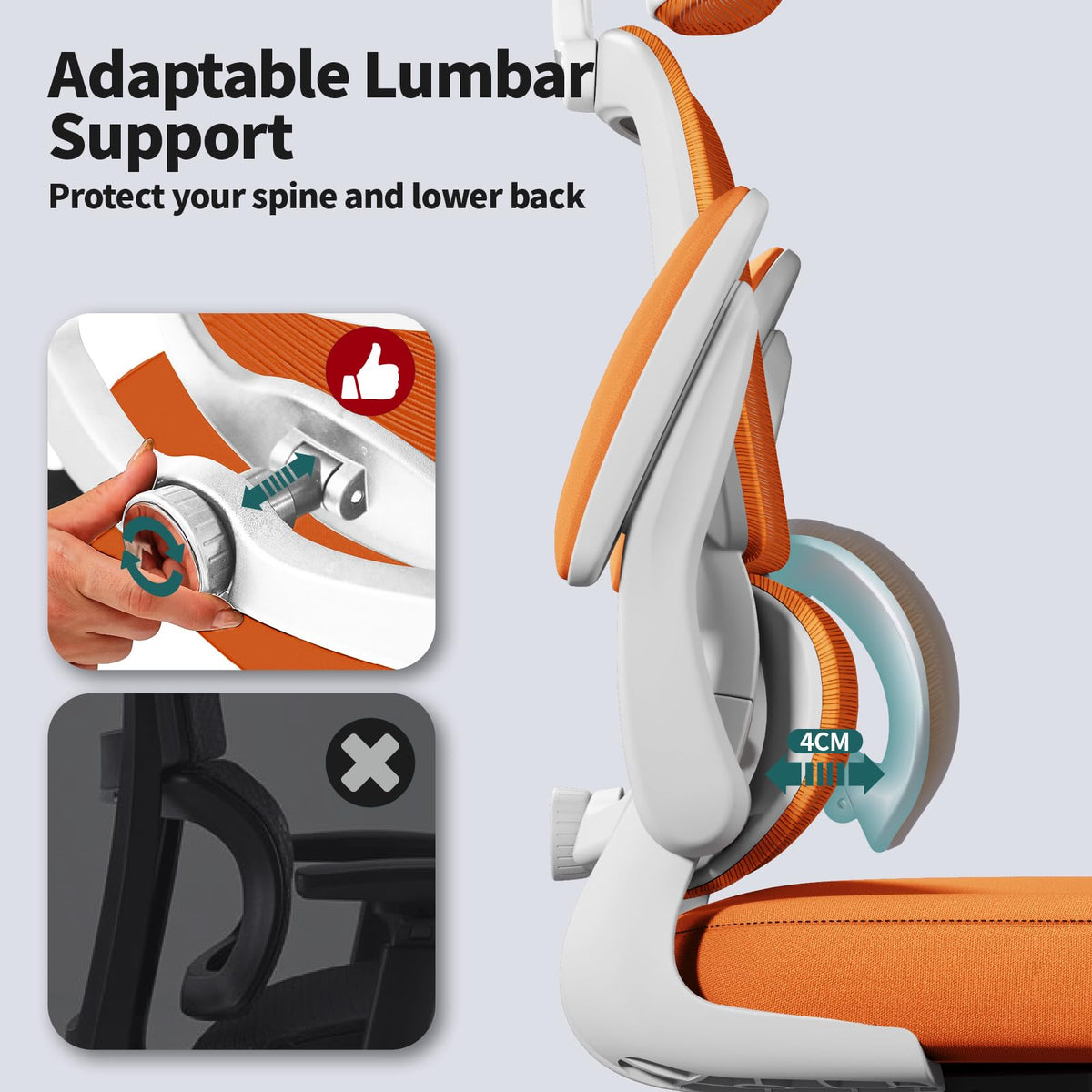 Ergonomic Office Chair with Lumbar Support Q56745