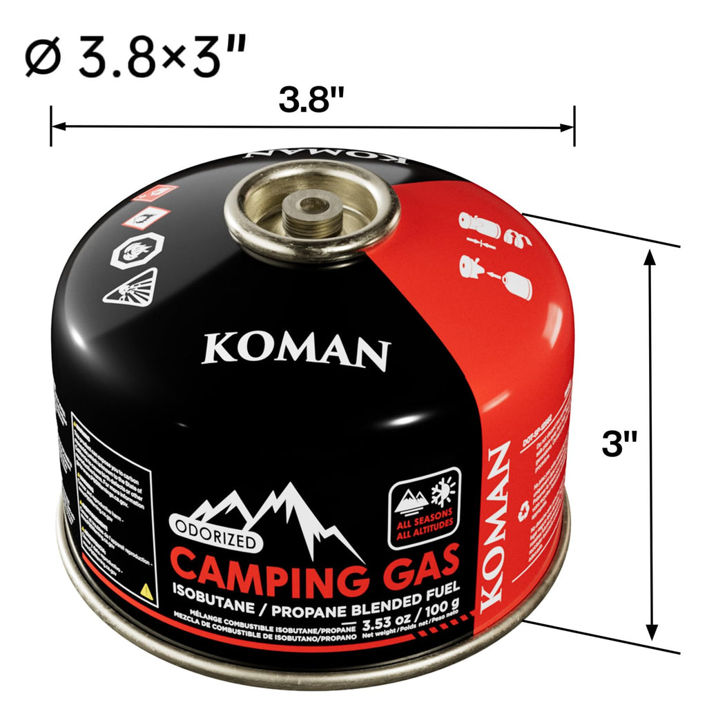 Isobutane Butane Propane Blend Camping Fuel Canister 4 Pack T753163