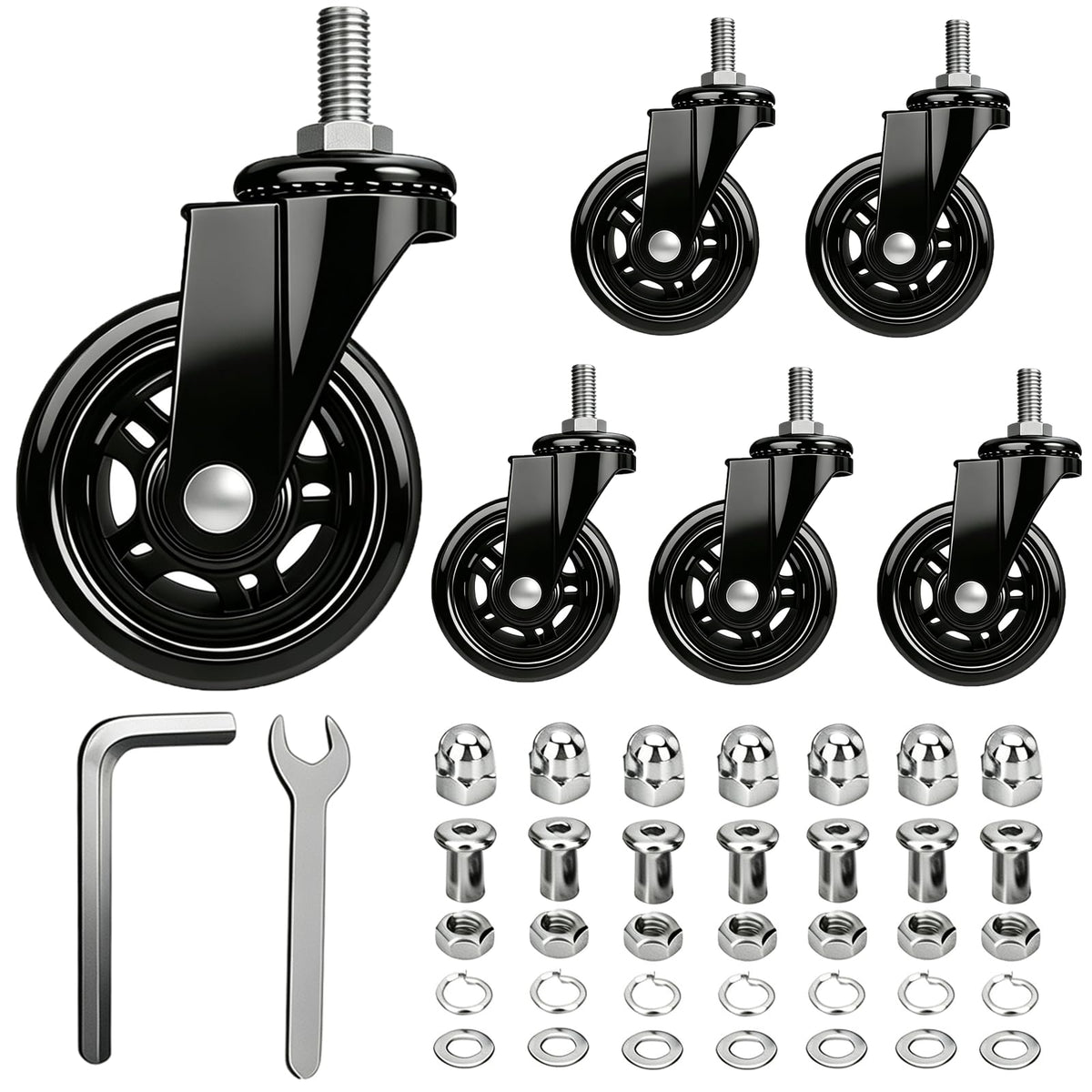 Creeper Wheels Replacement Set of 6 N1310