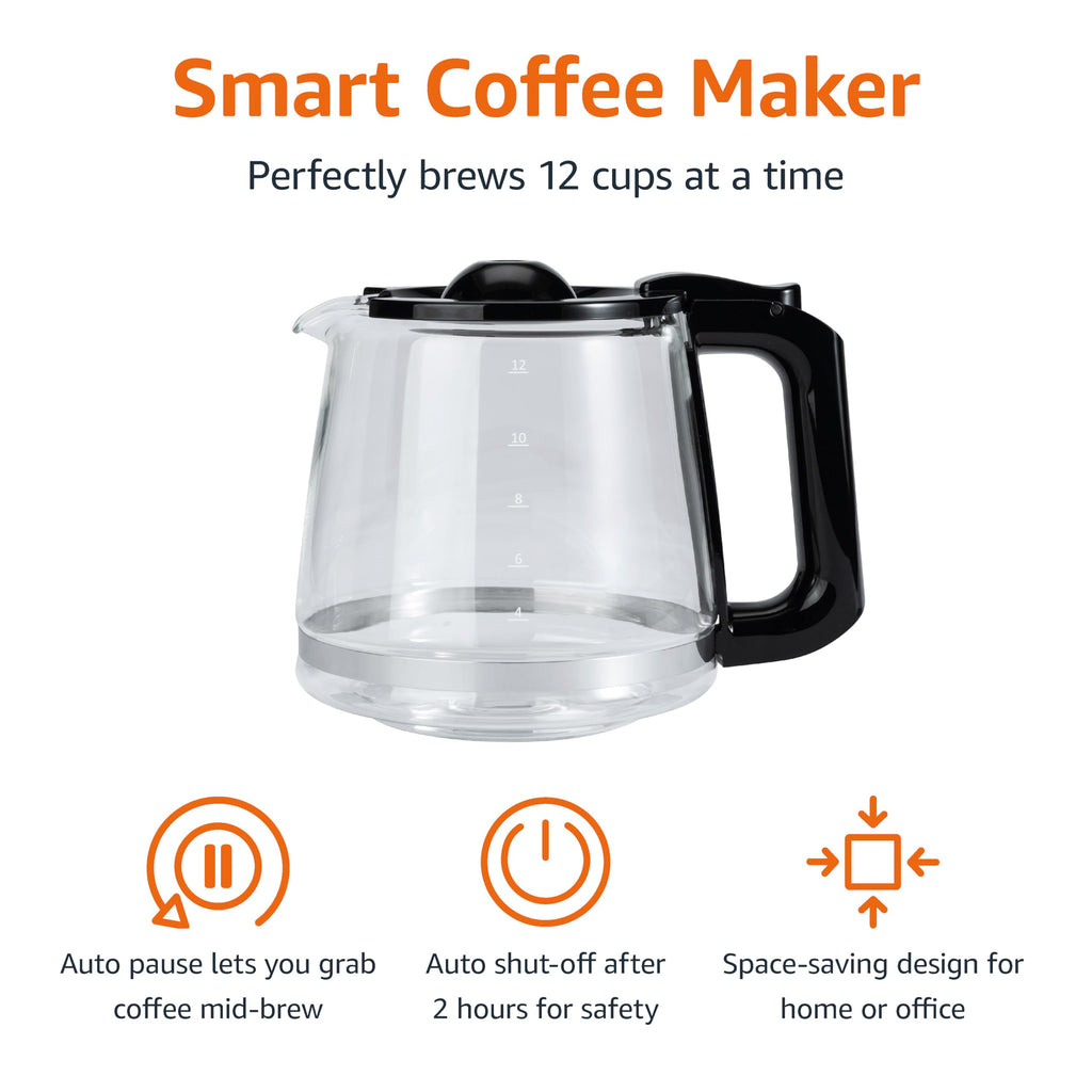 12 Cup Drip Coffee Maker with Glass Carafe V99651